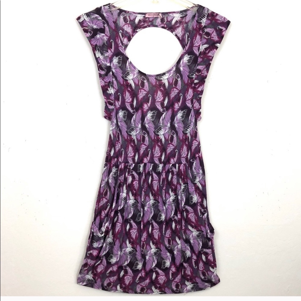 JUICY COUTURE butterfly open back dress